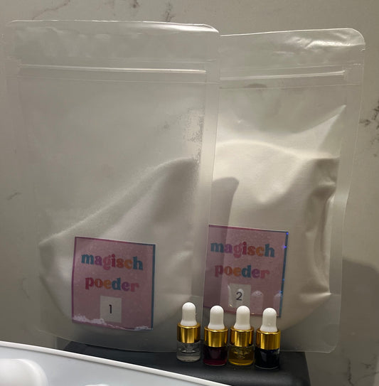 Extra kleur, geur en bruisbalpoeder