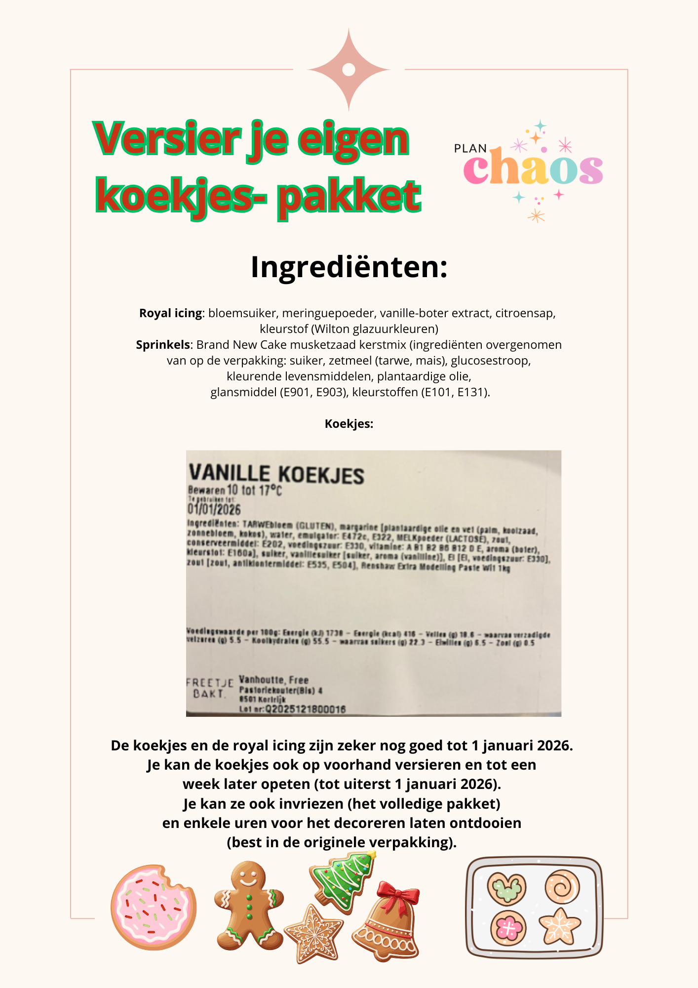 🍪DIY koekjes versieren 🎄 workshop in een doosje